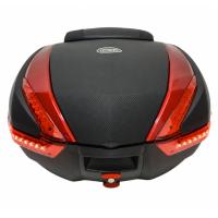 FRM Кофр центральный пластиковый для мотоцикла 47л FRM-2846 черно-красный в Москве